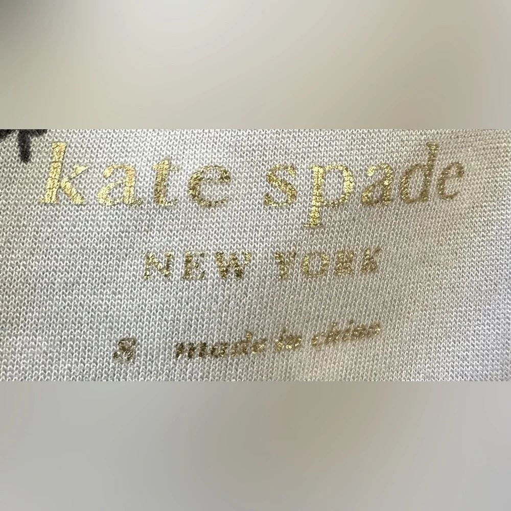Kate Spade Sleeveless Cabana Dot Fit & Flare Ponte Mini Dress w Scallop Hemline